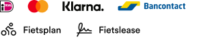 Betaalmethoden: iDEAL, Mastercard, Klarna, Bancontact, Fietsplan, Fietslease